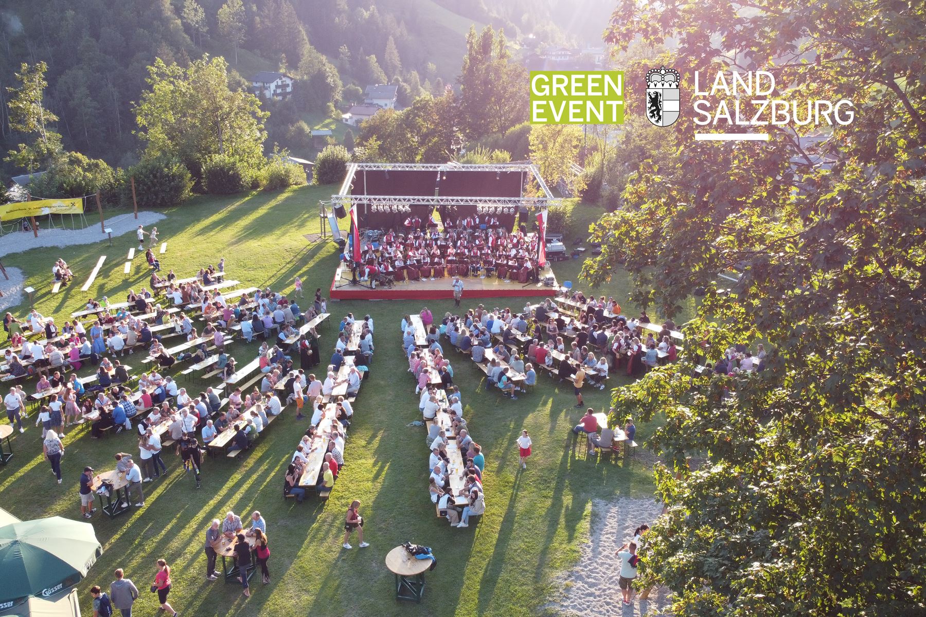 Summernight concert on the Burghügel Wagrain